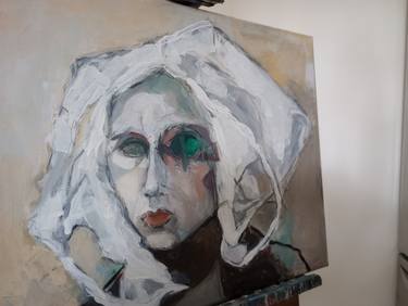 Original Abstract Expressionism Portrait Paintings by Ron Brancatelli