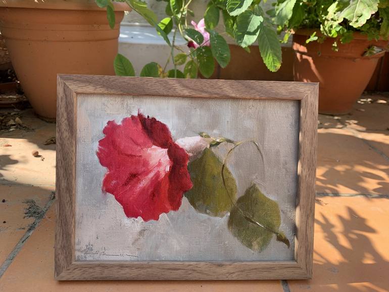 Original Impressionism Floral Painting by Norman Vila