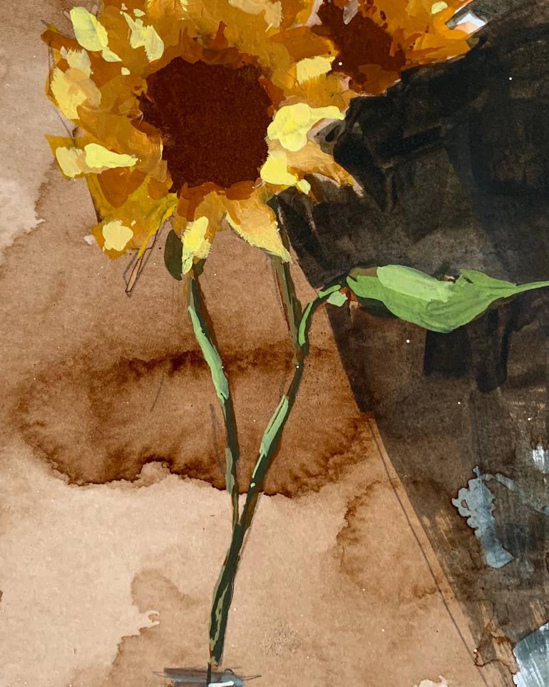 Original Illustration Floral Painting by Norman Vila
