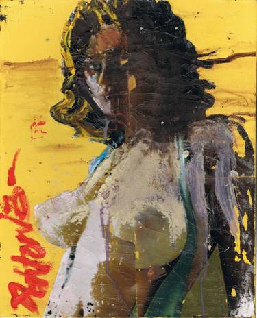 Original Abstract Nude Painting by Paul Ashton