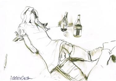 Original Figurative Women Painting by Paul Ashton