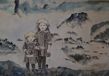 Print of Figurative Children Paintings by simonetta leonetti luparini