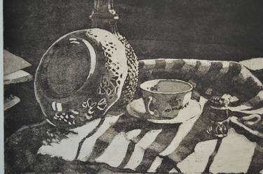 Original Figurative Still Life Printmaking by simonetta leonetti luparini