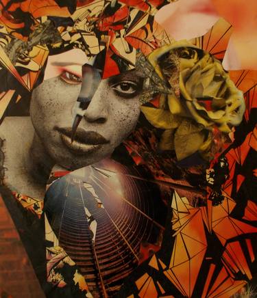 Original Expressionism Fantasy Collage by Konformizt T