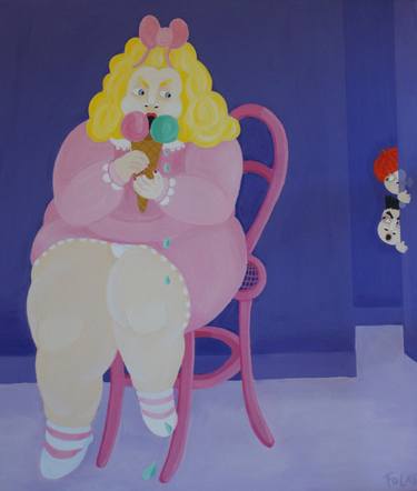 Print of Modern Humor Paintings by CATHERINE FOLATRE