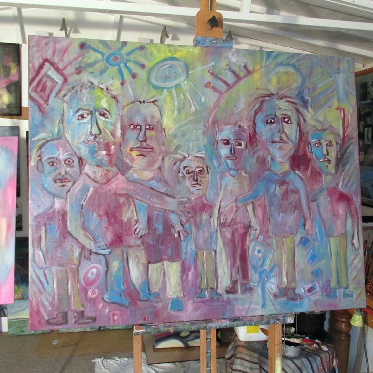 Original People Painting by Pierre Lamont Dingley
