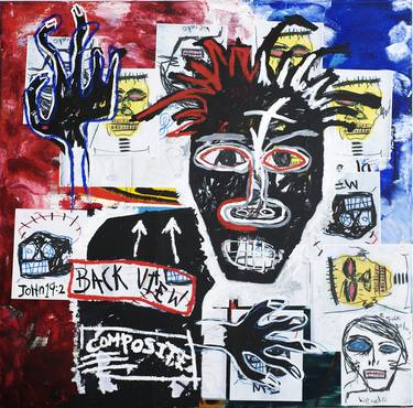 "And they made him a crown of thorns" (After Basquiat's Self Portrait as a Heel part two) thumb