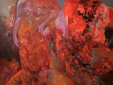 Original Abstract Expressionism Abstract Paintings by Shabir Santosh