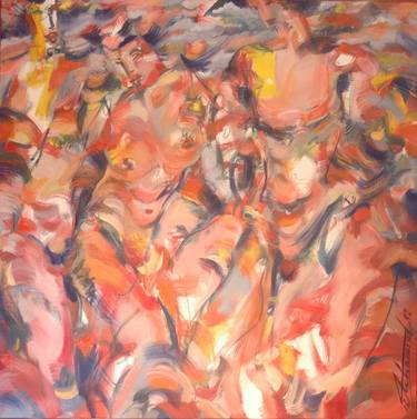 Original Abstract Expressionism Love Paintings by Muhannad Zidan