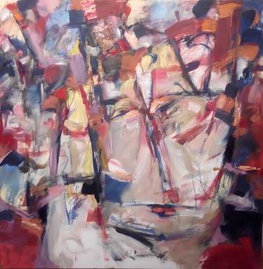 Original Abstract Expressionism People Paintings by Muhannad Zidan