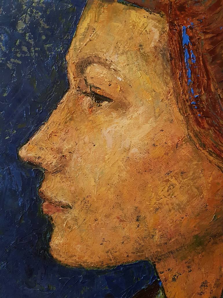 Original Fine Art Portrait Painting by Tessa  Thonett