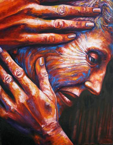 Original Portraiture Portrait Painting by Simon Kitching