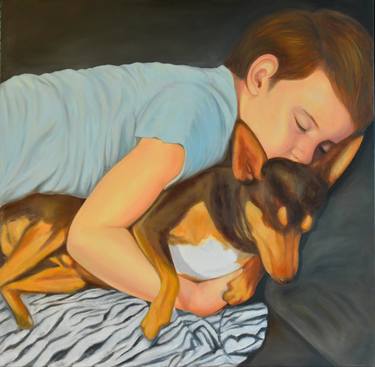 Original Realism Family Paintings by Isabel Alonso
