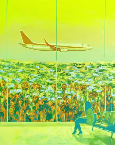 Print of Figurative Aeroplane Paintings by Fournié yannick