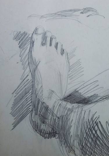 Leg. Sketch thumb