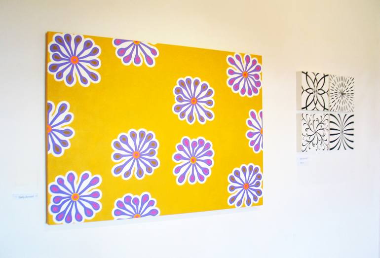 Original Illustration Geometric Painting by Sally Arnold