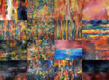 Original Expressionism Abstract Paintings by Zsuzsa Kalas