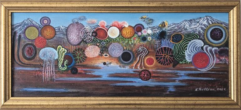 Original Surrealism Abstract Painting by Alexander Koltsov