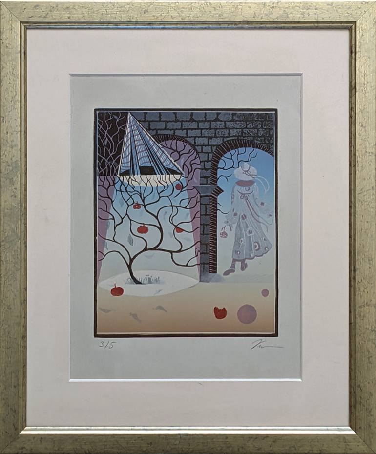 Original Surrealism Fantasy Printmaking by Alexander Koltsov