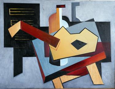 Original Cubism Abstract Paintings by willy L'Eplattenier