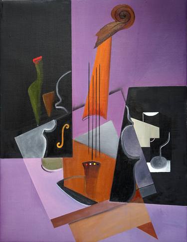 Original Cubism Abstract Paintings by willy L'Eplattenier