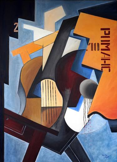 Print of Cubism Music Paintings by willy L'Eplattenier