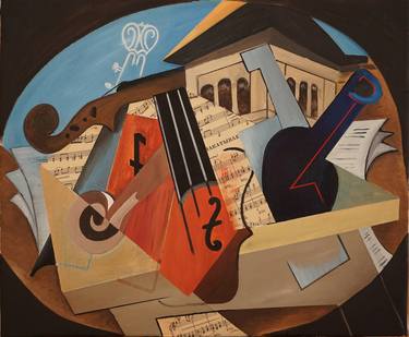 Print of Cubism Architecture Paintings by willy L'Eplattenier