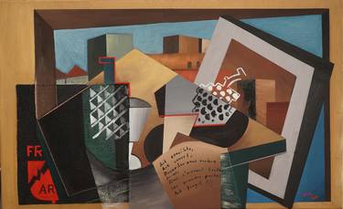 Original Cubism Abstract Paintings by willy L'Eplattenier