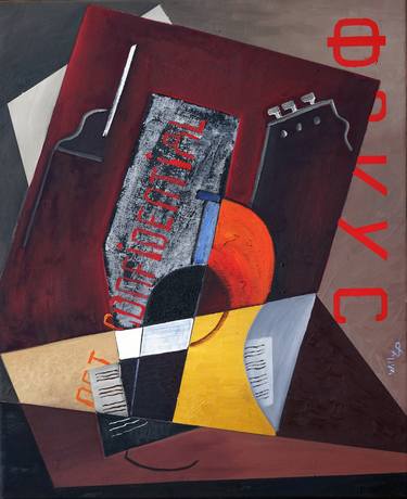 Original Cubism Abstract Paintings by willy L'Eplattenier