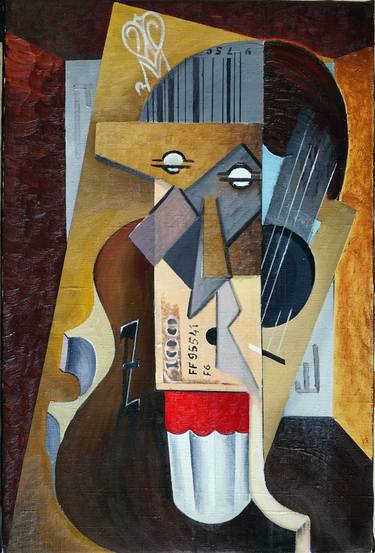 Original Cubism Abstract Paintings by willy L'Eplattenier