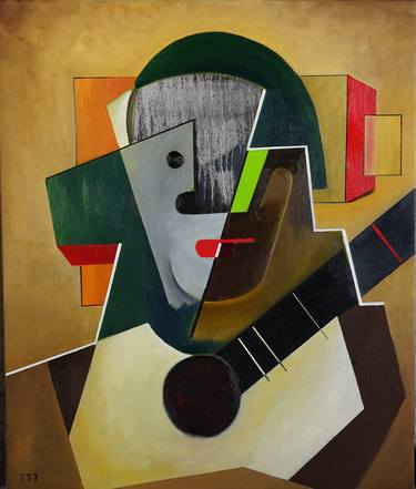 Original Cubism Abstract Paintings by willy L'Eplattenier