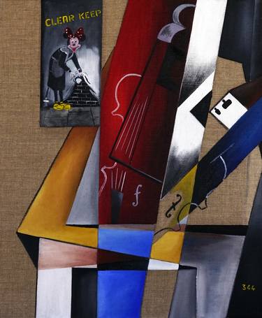 Original Cubism Abstract Paintings by willy L'Eplattenier