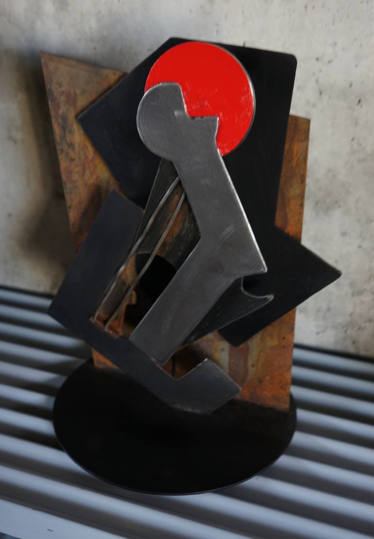 Original Cubism Abstract Sculpture by willy L'Eplattenier