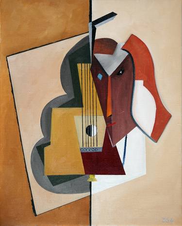 Print of Cubism Abstract Paintings by willy L'Eplattenier