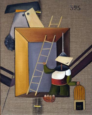 Print of Cubism Abstract Paintings by willy L'Eplattenier