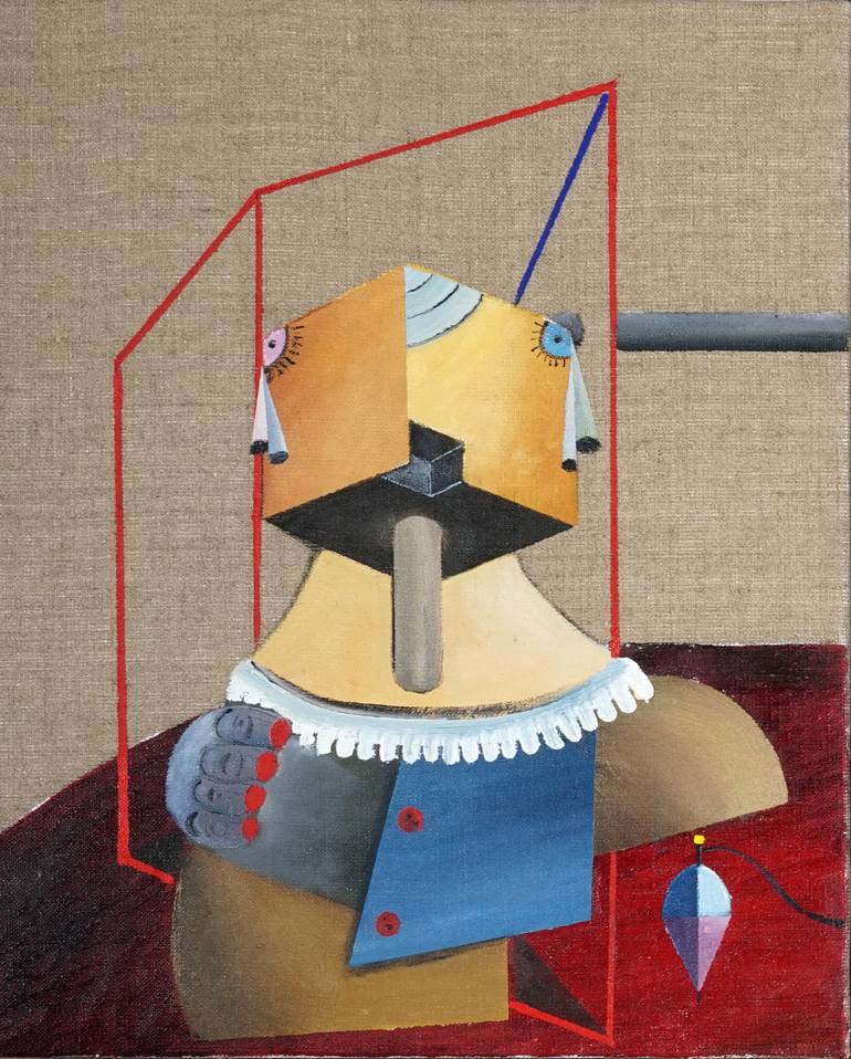 Original Cubism Abstract Painting by Willy Jean Riesen