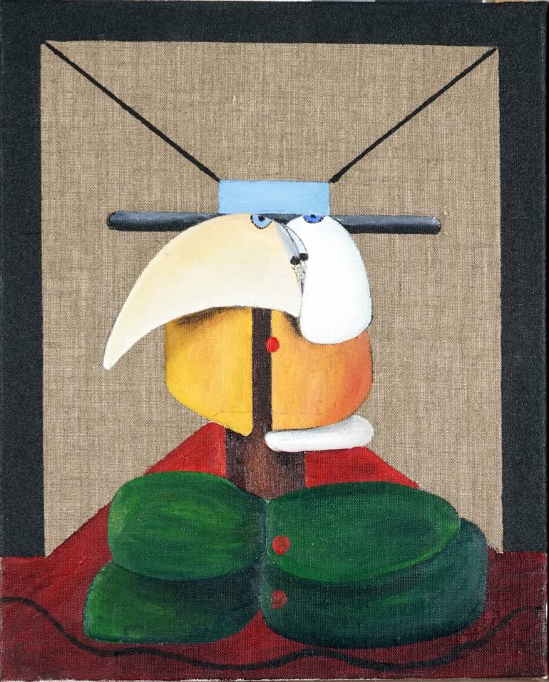 Original Cubism Abstract Painting by Willy Jean Riesen