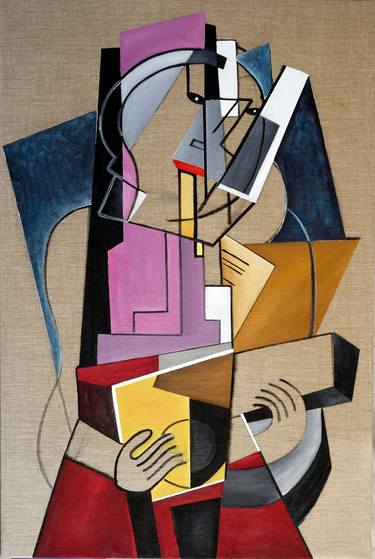 Print of Cubism Abstract Paintings by willy L'Eplattenier