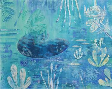 Original Contemporary Water Painting by Miriam Van Cleemput