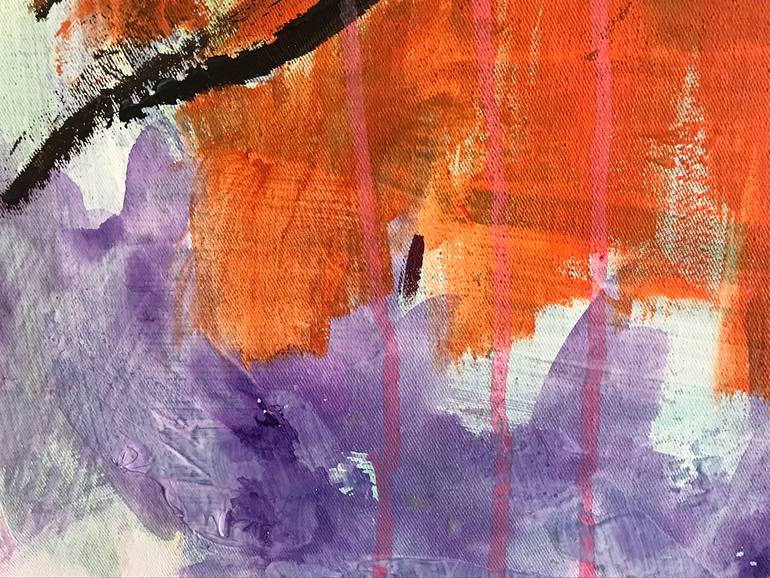 Original Abstract Expressionism Abstract Painting by Gerrit Oppelland-Hampel