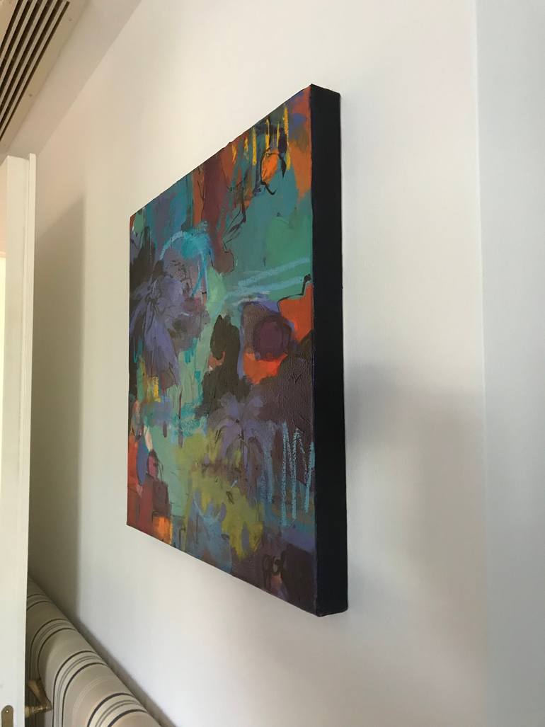 Original Abstract Expressionism Nature Painting by Gerrit Oppelland-Hampel