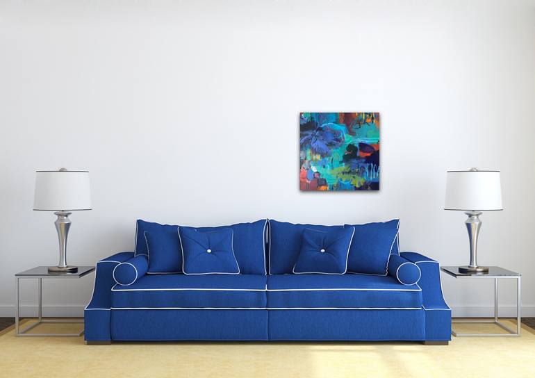 Original Abstract Expressionism Nature Painting by Gerrit Oppelland-Hampel