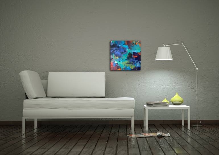 Original Abstract Expressionism Nature Painting by Gerrit Oppelland-Hampel