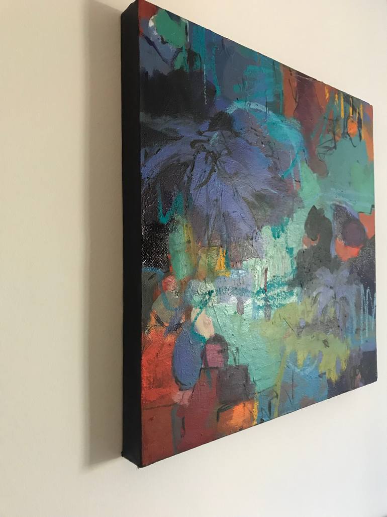 Original Abstract Expressionism Nature Painting by Gerrit Oppelland-Hampel