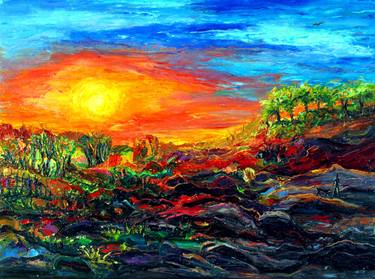 Original Expressionism Landscape Paintings by Arthur Robins