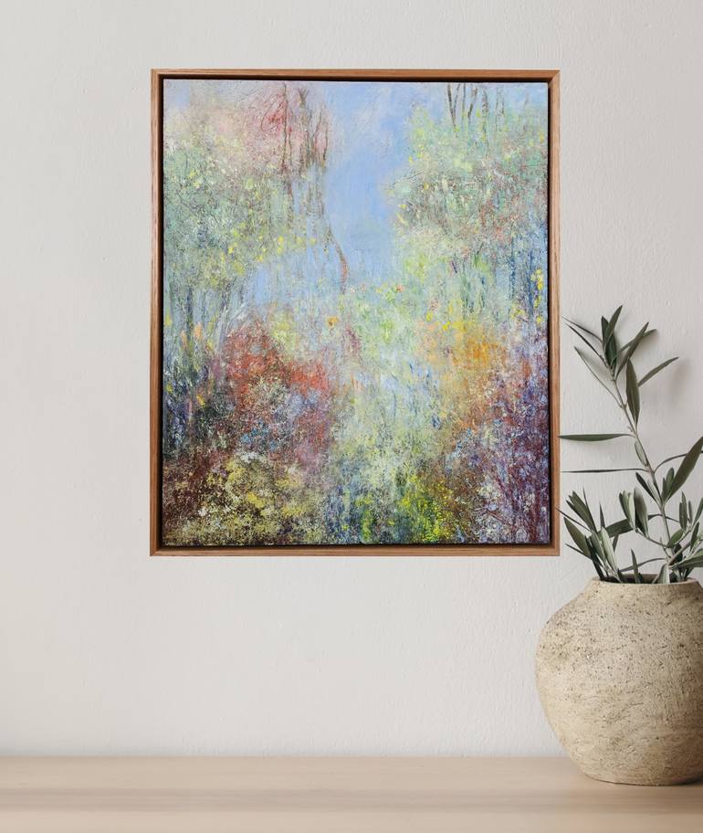 Original Abstract Botanic Painting by Raewyn Carboni