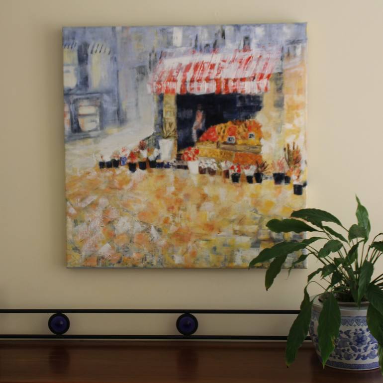 Original Impressionism Floral Painting by Raewyn Carboni