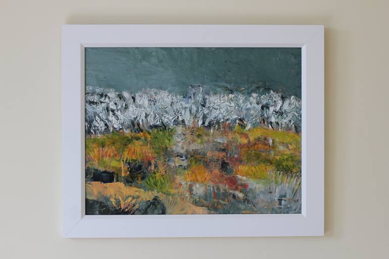 Original Abstract Landscape Painting by Raewyn Carboni