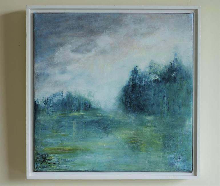 Original Abstract Expressionism Landscape Painting by Raewyn Carboni