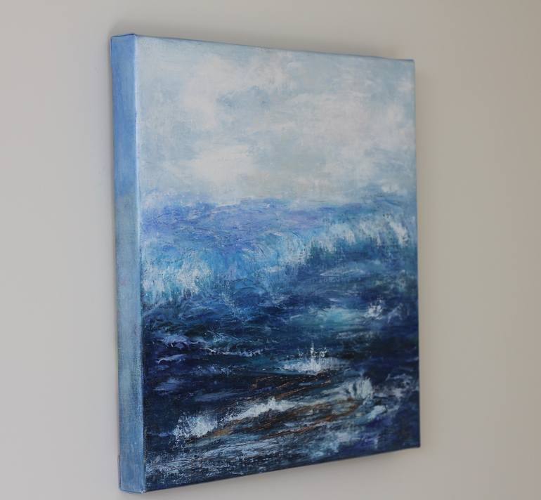 Original Abstract Seascape Painting by Raewyn Carboni